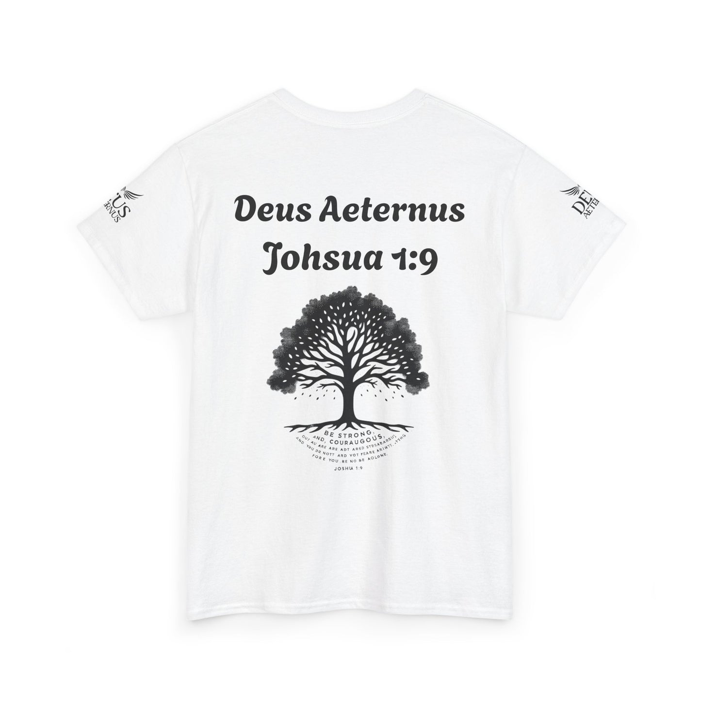 Inspirational Unisex Heavy Cotton Tee - "Deus Aeternus" & Bible Verse