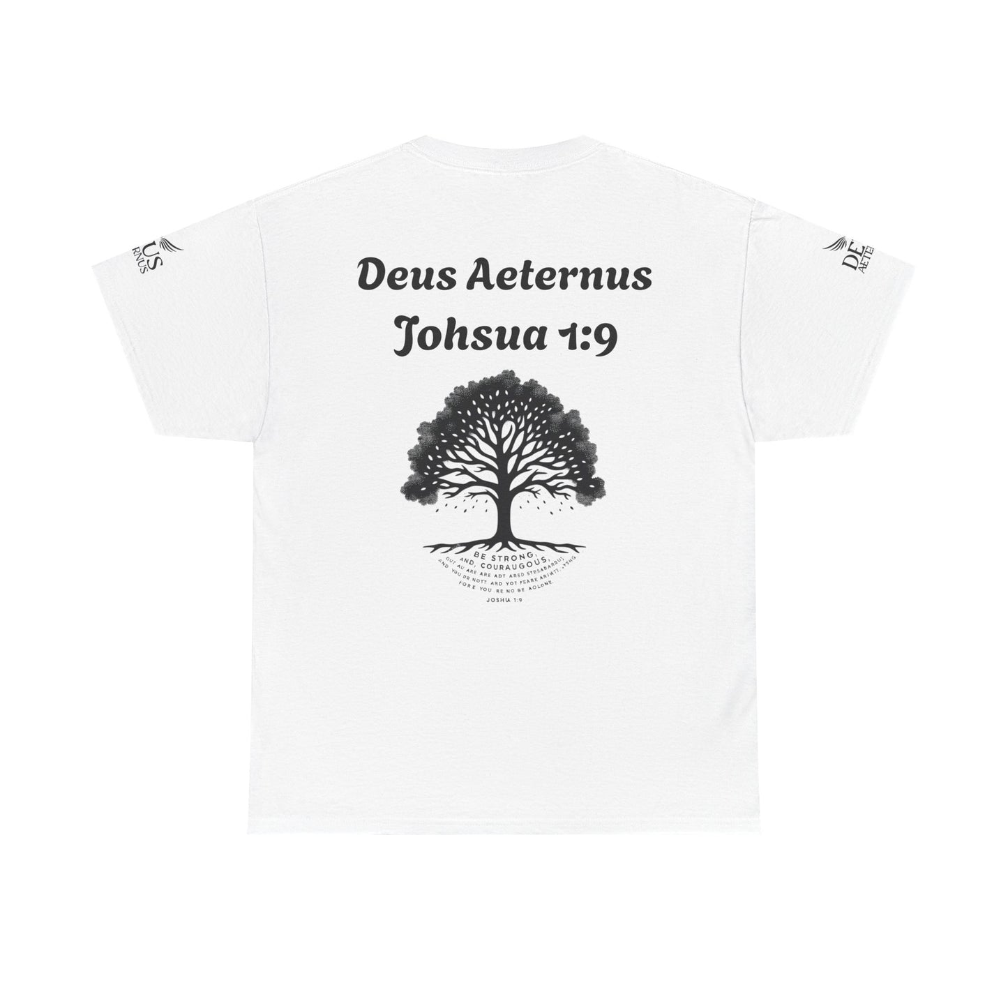 Inspirational Unisex Heavy Cotton Tee - "Deus Aeternus" & Bible Verse