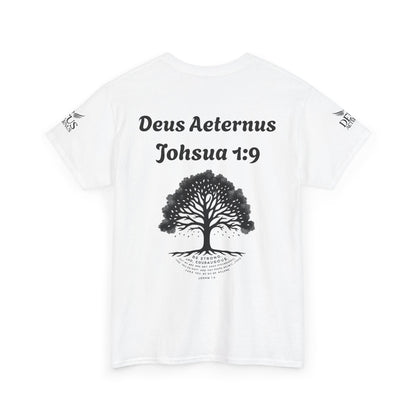 Inspirational Unisex Heavy Cotton Tee - "Deus Aeternus" & Bible Verse