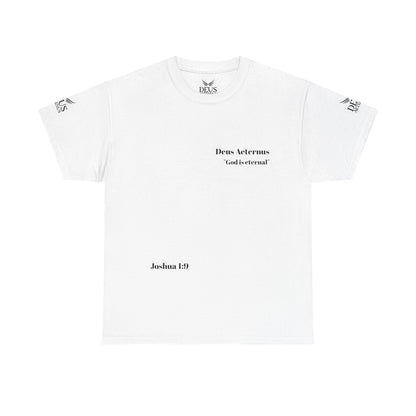 Inspirational Unisex Heavy Cotton Tee - "Deus Aeternus" & Bible Verse