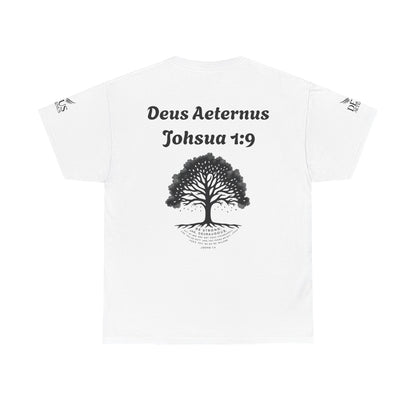 Inspirational Unisex Heavy Cotton Tee - "Deus Aeternus" & Bible Verse